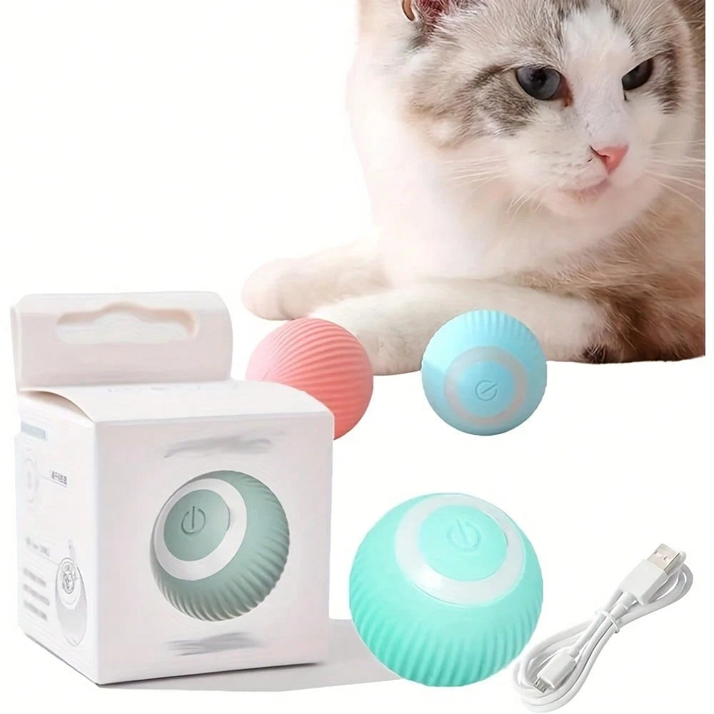 Balle interactive LED pour chat